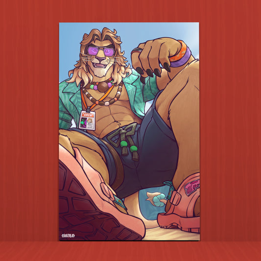 Macro Print - King Lion