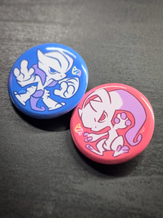 Mega Genetics Button Pin