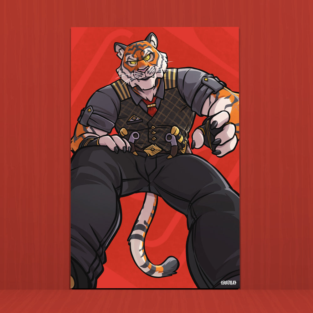 Macro Print - Tiger Boss