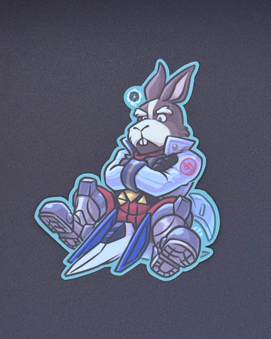 Space Hare Vinyl Sticker