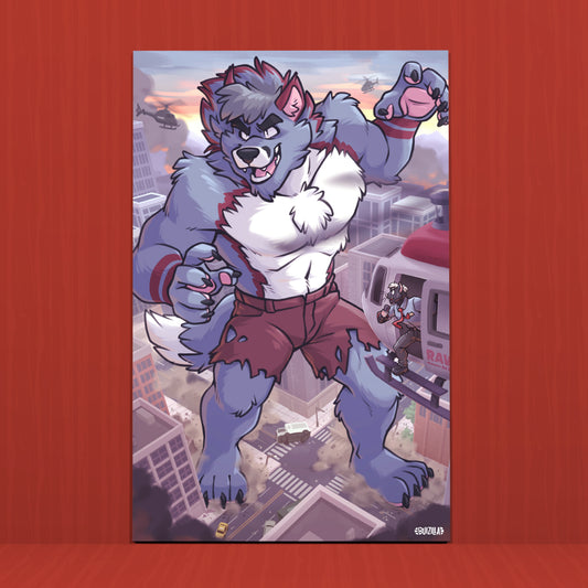 Macro Print - RAWR Kaiju
