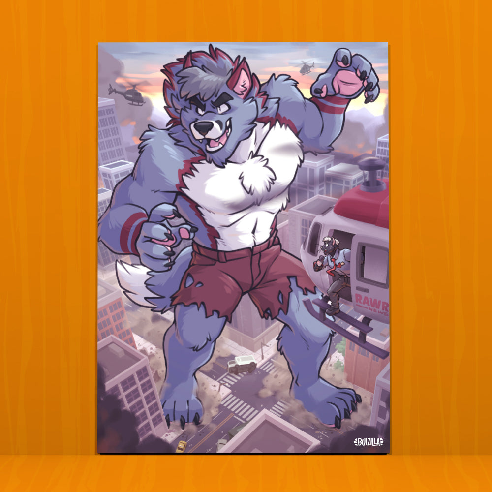 Micro Print - RAWR Kaiju