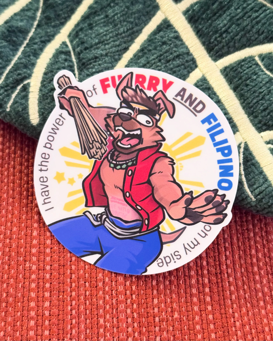 Were-Aspin Furry and Filipino Sticker