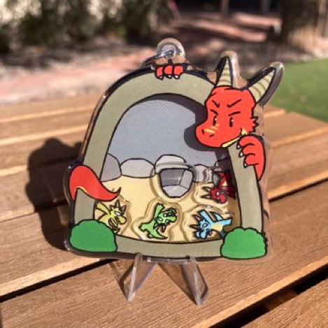 Dragon Cave Shaker Keychain