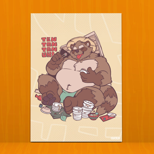 Micro Print - Ten Ton Tanuki