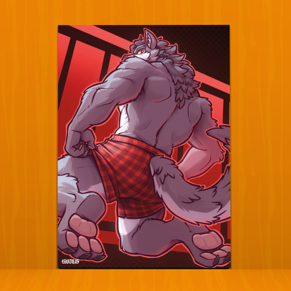 Micro Print - Wolf Moon