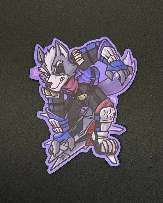 Space Wolf Vinyl Sticker
