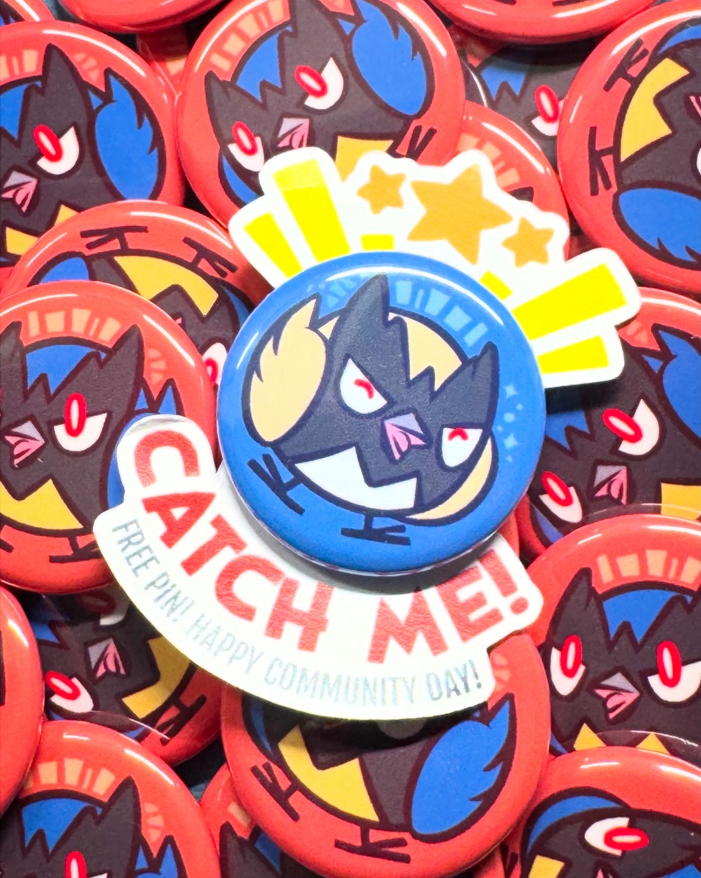 Tiny Chickadee Button Pin